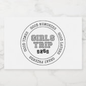 ガールズトリップ2022ガールズウィークエンドバケーションゲートウェイ スパークリングワインラベル (シングルラベル)