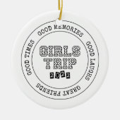 ガールズトリップ2022ガールズウィークエンドバケーションゲートウェイ セラミックオーナメント (正面)