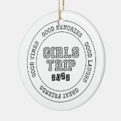 ガールズトリップ2022ガールズウィークエンドバケーションゲートウェイ セラミックオーナメント (左)