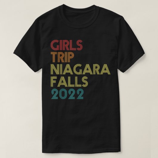 ガールズトリップ2022ナイアガラ滝バケーションマッチングVi Tシャツ (デザイン正面)