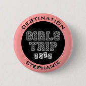 ガールズトリップ2022 ガールズウィークエンドバケーション 缶バッジ (正面)