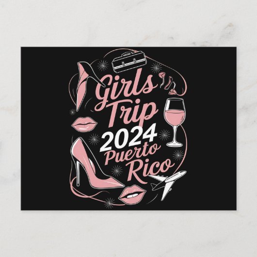 ガールズトリップ2024プエルトリコ旅行グルーカリブのプ ポストカード (正面)