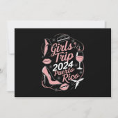 ガールズトリップ2024プエルトリコ旅行グルーカリブのプ 招待状 (正面)