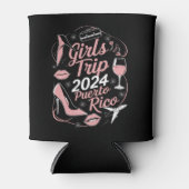 ガールズトリップ2024プエルトリコ旅行グルーカリブのプ 缶クーラー (正面)