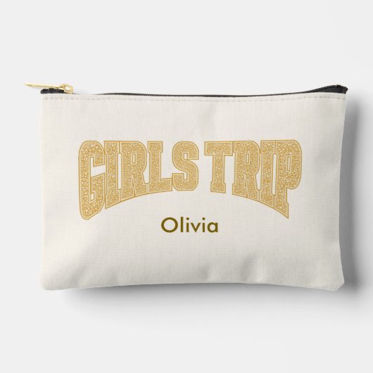 ガールズトリップ サンセット バーシティ ディジー フローラル メイク アクセサリーポーチ (正面)