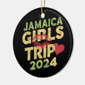 ガールズトリップ ジャマイカ 2024 ウィークエンド サマー ヴァケーション セラミックオーナメント (左)