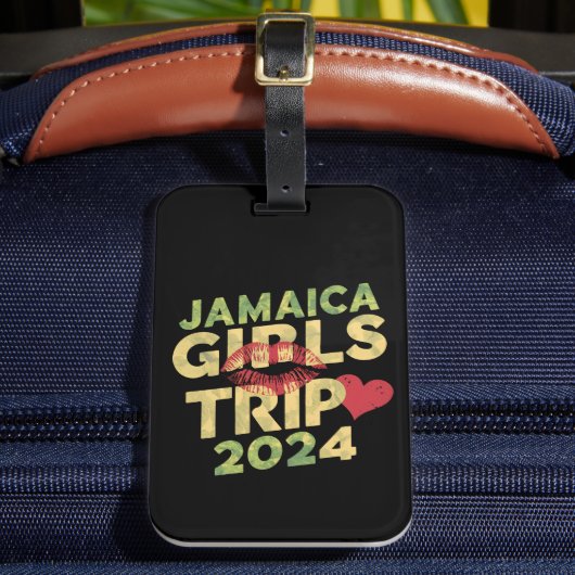 ガールズトリップ ジャマイカ 2024 週末 夏休み  ラゲッジタグ (正面インサイチュ2)
