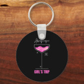 ガールズトリップ ビーチ ドリンク アルバカーキ ニューメキシコ キーホルダー (正面)