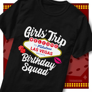 ガールズトリップ ラスベガス 誕生日パーティー ウェルカムサイン Tシャツ