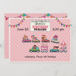 ガールズドライブバイ誕生日パレード招待状 招待状