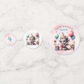 ガールズドラゴンをテーマにした誕生日パーティー コンフェッティ (正面)