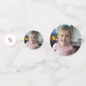 ガールズドラゴンをテーマにした誕生日パーティー コンフェッティ (裏面)