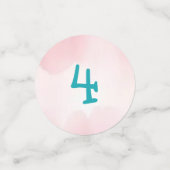 ガールズドラゴンをテーマにした誕生日パーティー コンフェッティ (スモール正面)