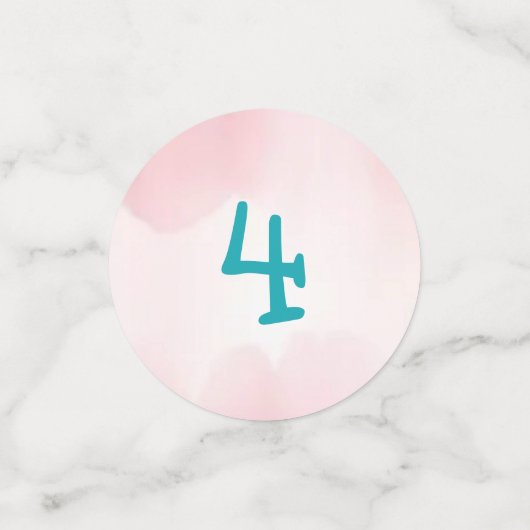 ガールズドラゴンをテーマにした誕生日パーティー コンフェッティ (スモール正面)