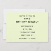 ガールズドラゴンバースデーパーティ招待状 招待状 (裏面)