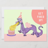 ガールズドラゴンバースデーパーティ招待状 招待状 (正面)