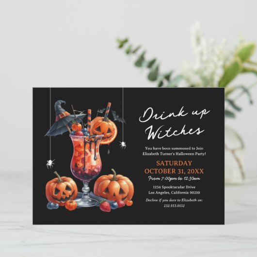ガールズドリンクアップウィッチズハローウィンパーティ 招待状 (スタンド正面)