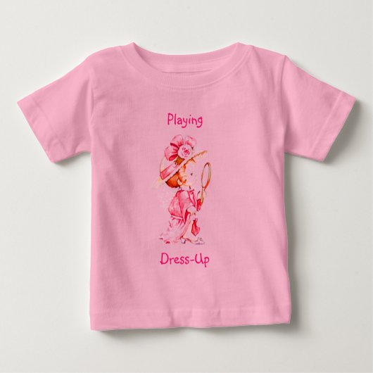 ガールズドレスアップオンジー ベビーTシャツ (正面)