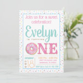 ガールズドーナツ最初の誕生日パーティー 招待状 (スタンド正面)