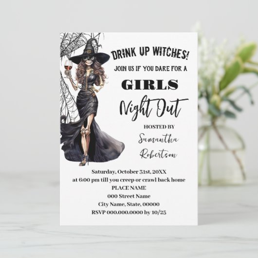 ガールズナイトアウトウィッチズ年間ハローウィンパーティ 招待状 (スタンド正面)