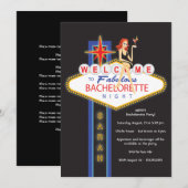 ガールズナイトアウトバチェロレッテ招待状 招待状 (正面/裏面)