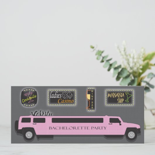 ガールズナイトアウトバチェロレッテ招待状 招待状 (スタンド正面)