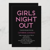 ガールズナイトアウトバチェロレッテ招待状 招待状 (正面/裏面)
