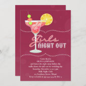 ガールズナイトアウトバチェロレッテ 招待状 (正面/裏面)