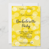 ガールズナイトアウトパーティー | イエロー 招待状 (裏面)
