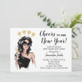 ガールズナイトアウト応援へ新年グリッター 招待状 (スタンド正面)