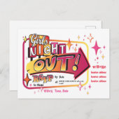 ガールズナイトアウト招待状 ポストカード (正面/裏面)