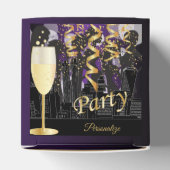 ガールズナイトアウト誕生日パーティー |メタリックパープル フェイバーボックス (上部)