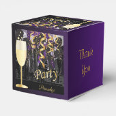 ガールズナイトアウト誕生日パーティー |メタリックパープル フェイバーボックス (裏面サイド)