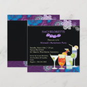 ガールズナイトアウト おしゃれな独身最後の夜 招待状 (正面/裏面)