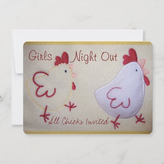 ガールズナイトアウト 招待状 (正面)