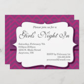 ガールズナイトイン招待状 招待状 (正面/裏面)