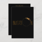 ガールズナイトバースデーパーティークラブVIP 招待状 (正面/裏面)