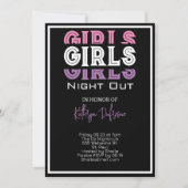 ガールズナイトパーソナライズされた 招待状 (正面)