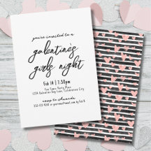 ガールズナイト手書きハートガレンティーヌデイ