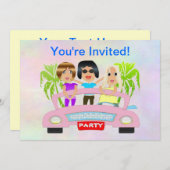 ガールズナイト招待状 招待状 (正面/裏面)