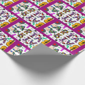 ガールズネームアリア誕生日 ラッピングペーパー (角)