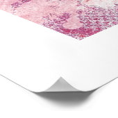 ガールズネームレターDピンクウォーターカラーポスター ポスター (角)