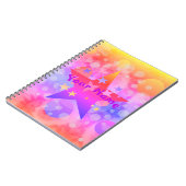 ガールズノートパーソナライズされたサイケデリック ノートブック (左側)