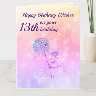 ガールズハッピー13th誕生日挨拶 カード