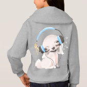 ガールズハンズコンフォートブレンド®フード付きスウェットシャツ (裏面)