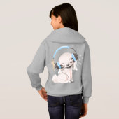 ガールズハンズコンフォートブレンド®フード付きスウェットシャツ (裏面フル)