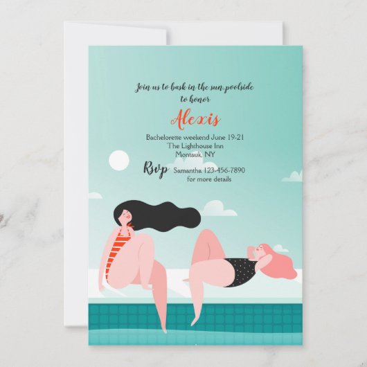 ガールズバキングインザサン招待状 招待状 (正面)