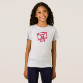 ガールズバスケットボールティー Tシャツ (正面フル)