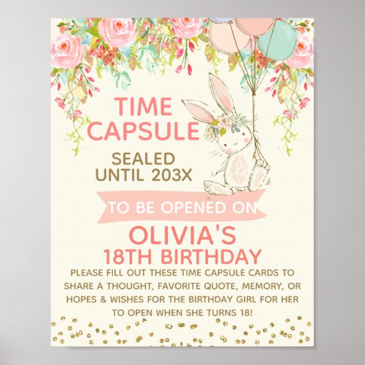 ガールズバニータイムカプセル標識8x10インチ ポスター (正面)