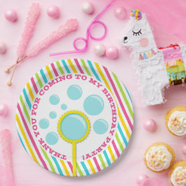 ガールズバブルパーティー誕生日 ペーパープレート